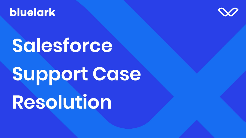 Bluelark Provides Salesforce Support Case Resolution